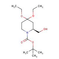 CAS: 1212360-70-7 | OR6429 | (2S)-4,4-Diethoxy-2-(hydroxymethyl)piperidine, N-BOC protected