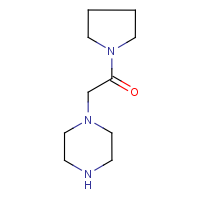 CAS: 39890-45-4 | OR6878 | 2-(Piperazin-1-yl)-1-(pyrrolidin-1-yl)ethan-1-one