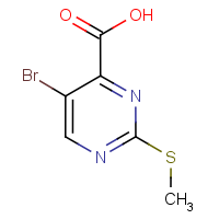 CAS:50593-92-5 | OR6988 | 5-Bromo-2-(methylsulphanyl)pyrimidine-4-carboxylic acid