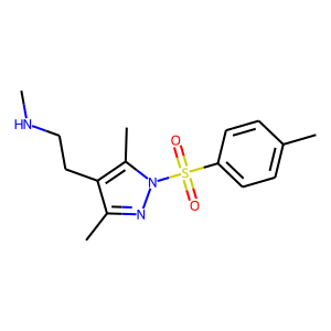 CAS:1019130-36-9 | OR7085 | 3,5-Dimethyl-4-[2-(methylamino)ethyl]-1-(4-toluenesulphonyl)-1H-pyrazole