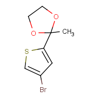CAS:152538-51-7 | OR71087 | 2-(4-Bromothiophen-2-yl)-2-methyl-1,3-dioxolane