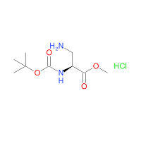 CAS:181228-33-1 | OR72284 | (S)-Methyl 3-amino-2-((tert-butoxycarbonyl)amino)propanoate hydrochloride