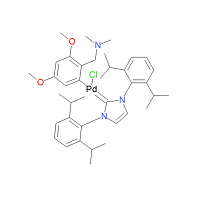 CAS: 1093348-08-3 | OR72314 | Chloro[[1,3-bis(2,6-diisopropylphenyl)imidazol-2-ylidene](N,N-dimethyl-3,5-dimethoxybenzylamine)palladium(II)]