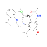 CAS: | OR72316 | Chloro[[1,3-bis(2,6-diisopropylphenyl)imidazol-2-ylidene](4'-methoxyacetanilide)palladium(II)]