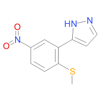 CAS:845266-21-9 | OR72417 | 3-[2-(Methylthio)-5-nitrophenyl]-1H-pyrazole