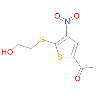CAS:845266-22-0 | OR72468 | 1-{5-[(2-Hydroxyethyl)thio]-4-nitrothien-2-yl}ethanone