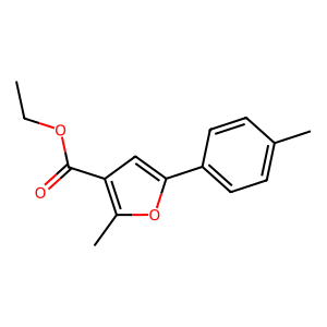 CAS:4302-54-9 | OR72590 | Ethyl 2-methyl-5-(4-methylphenyl)-3-furancarboxylate