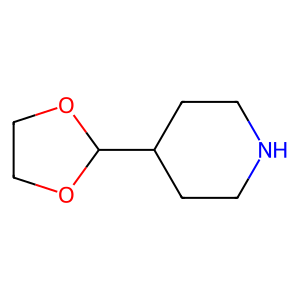 CAS: 202062-80-4 | OR73971 | 4-(1,3-Dioxolan-2-yl)piperidine