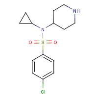 CAS: 387350-81-4 | OR7412 | 4-Chloro-N-cyclopropyl-N-(piperidin-4-yl)benzenesulphonamide