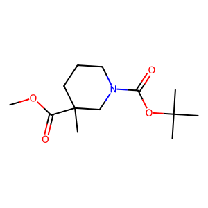 CAS: 888952-55-4 | OR74630 | 1-tert-Butyl 3-methyl 3-methylpiperidine-1,3-dicarboxylate
