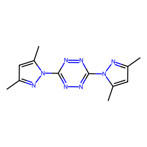 CAS: 30169-25-6 | OR74669 | 3,6-Bis(3,5-dimethyl-1H-pyrazol-1-yl)-1,2,4,5-tetrazine