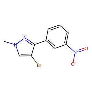 CAS:1189378-80-0 | OR75356 | 4-Bromo-1-methyl-3-(3-nitrophenyl)-1H-pyrazole