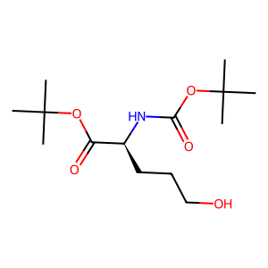 CAS: 90194-99-3 | OR75506 | (S)-tert-Butyl 2-((tert-butoxycarbonyl)amino)-5-hydroxypentanoate