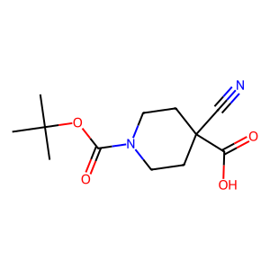 CAS: 495415-34-4 | OR76023 | 1-(tert-Butoxycarbonyl)-4-cyanopiperidine-4-carboxylic acid