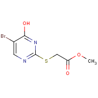CAS: 1000018-61-0 | OR7629 | Methyl [(5-bromo-4-hydroxypyrimidin-2-yl)thio]acetate