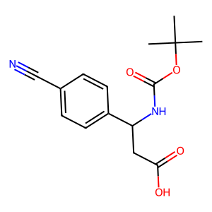 CAS: 282524-88-3 | OR76366 | 3-((tert-Butoxycarbonyl)amino)-3-(4-cyanophenyl)propanoic acid