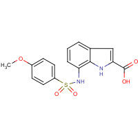 CAS: 397245-05-5 | OR7670 | 7-{[(4-Methoxyphenyl)sulphonyl]amino}-1H-indole-2-carboxylic acid