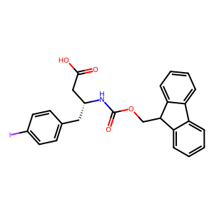 CAS: 269396-73-8 | OR76819 | (R)-3-((((9H-Fluoren-9-yl)methoxy)carbonyl)amino)-4-(4-iodophenyl)butanoic acid