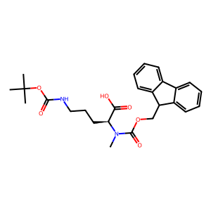 CAS: 1793105-28-8 | OR77159 | (S)-2-((((9H-Fluoren-9-yl)methoxy)carbonyl)(methyl)amino)-5-((tert-butoxycarbonyl)amino)pentanoic acid