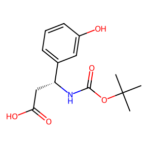 CAS: 500788-89-6 | OR77195 | (R)-3-((tert-Butoxycarbonyl)amino)-3-(3-hydroxyphenyl)propanoic acid