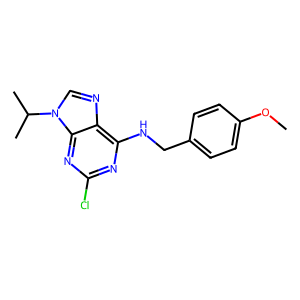 CAS: 203436-13-9 | OR77799 | 2-Chloro-9-isopropyl-N-(4-methoxybenzyl)-9H-purin-6-amine