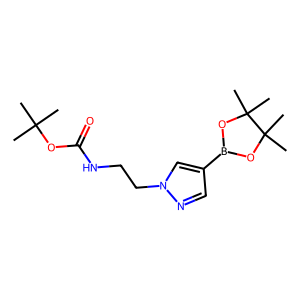CAS: 1414475-01-6 | OR78575 | tert-Butyl (2-(4-(4,4,5,5-tetramethyl-1,3,2-dioxaborolan-2-yl)-1H-pyrazol-1-yl)ethyl)carbamate