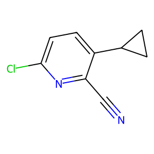 CAS: 2092299-60-8 | OR78712 | 2-Pyridinecarbonitrile, 6-chloro-3-cyclopropyl-