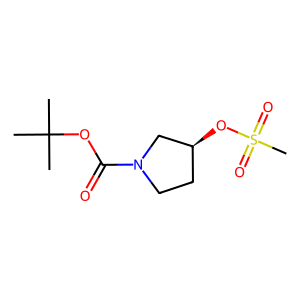 CAS: 132945-75-6 | OR79429 | (S)-tert-Butyl 3-((methylsulfonyl)oxy)pyrrolidine-1-carboxylate