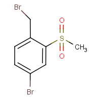 CAS:254887-18-8 | OR7955 | 4-Bromo-2-(methylsulphonyl)benzyl bromide
