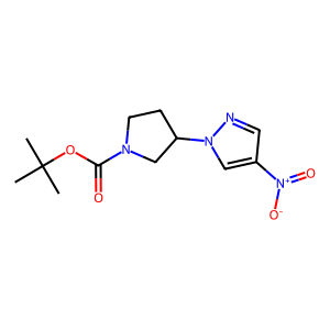 CAS: 1056024-38-4 | OR79780 | tert-Butyl 3-(4-nitro-1H-pyrazol-1-yl)pyrrolidine-1-carboxylate