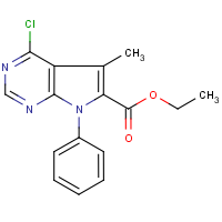 CAS: 245728-43-2 | OR8092 | Ethyl 4-chloro-3-methyl-1-phenyl-1H-pyrrolo[2,3-d]pyrimidine-2-carboxylate