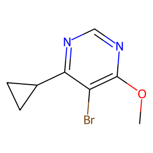 CAS: 1649454-57-8 | OR80942 | 5-Bromo-4-cyclopropyl-6-methoxypyrimidine