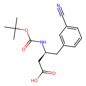 CAS: 270065-86-6 | OR81113 | (S)-3-((tert-Butoxycarbonyl)amino)-4-(3-cyanophenyl)butanoic acid