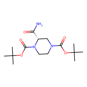 CAS: 1438393-12-4 | OR81497 | (S)-di-tert-butyl 2-carbamoylpiperazine-1,4-dicarboxylate