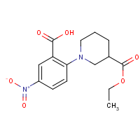 CAS: 1000018-70-1 | OR8192 | 2-[3-(Ethoxycarbonyl)piperidin-1-yl]-5-nitrobenzoic acid