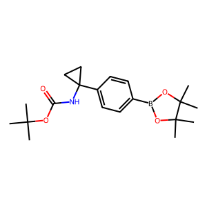 CAS: 1313441-88-1 | OR81990 | tert-Butyl (1-(4-(4,4,5,5-tetramethyl-1,3,2-dioxaborolan-2-yl)phenyl)cyclopropyl)carbamate