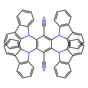 CAS: 1416881-53-2 | OR82139 | 2,3,5,6-Tetrakis(carbazol-9-yl)-1,4-dicyanobenzene