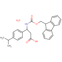 CAS:1049746-57-7 | OR8253 | 3-{[(9H-Fluoren-9-ylmethoxy)carbonyl]amino)-3-(4-isopropylphenyl)propanoic acid hydrate