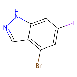 CAS: 885518-97-8 | OR82710 | 4-Bromo-6-iodo-1H-indazole