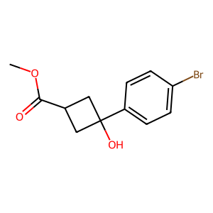 CAS: 1555708-89-8 | OR83041 | Methyl 3-(4-bromophenyl)-3-hydroxycyclobutane-1-carboxylate