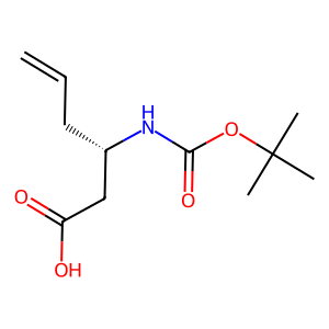 CAS: 270263-03-1 | OR83472 | (S)-3-((tert-Butoxycarbonyl)amino)hex-5-enoic acid