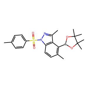 CAS: 1421252-90-5 | OR84414 | 3,5-Dimethyl-1-(4-methylbenzenesulfonyl)-4-(4,4,5,5-tetramethyl-1,3,2-Dioxaborolan-2-yl)-1H-indazole
