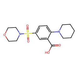 CAS: 554437-00-2 | OR84623 | 5-(Morpholine-4-sulfonyl)-2-(piperidin-1-yl)benzoic acid