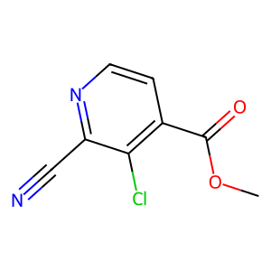 CAS: 1168102-35-9 | OR84895 | Methyl 3-chloro-2-cyano-pyridine-4-carboxylate