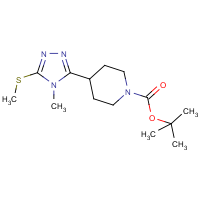 CAS: 952183-43-6 | OR8516 | 4-[4-Methyl-5-(methylthio)-4H-1,2,4-triazol-3-yl]piperidine, N-BOC protected