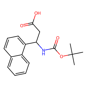 CAS: 268209-95-6 | OR85581 | 3-((tert-Butoxycarbonyl)amino)-3-(naphthalen-1-yl)propanoic acid