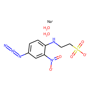 CAS: | OR8560T | N-(4-Azido-2-nitrophenyl)-2-aminoethylsulphonate, sodium salt, dihydrate