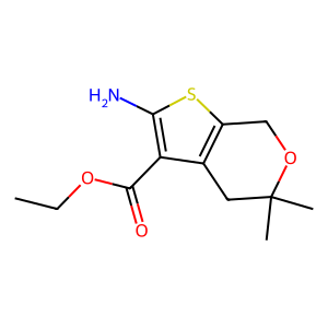 CAS: 64792-51-4 | OR85709 | Ethyl 2-amino-5,5-dimethyl-4,7-dihydro-5H-thieno[2,3-c]pyran-3-carboxylate