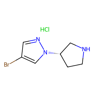 CAS: 2828444-32-0 | OR86283 | (S)-4-Bromo-1-(pyrrolidin-3-yl)-1H-pyrazole hydrochloride