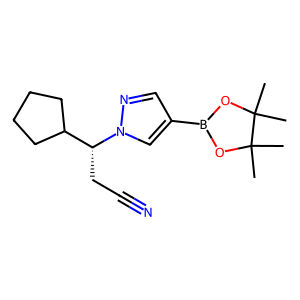 CAS: 1146629-84-6 | OR86637 | (R)-3-cyclopentyl-3-(4-(4,4,5,5-tetramethyl-1,3,2-dioxaborolan-2-yl)-1H-pyrazol-1-yl)propanenitrile